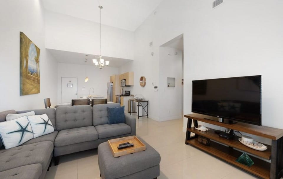 Light, airy, open floor plan and vaulted ceilings