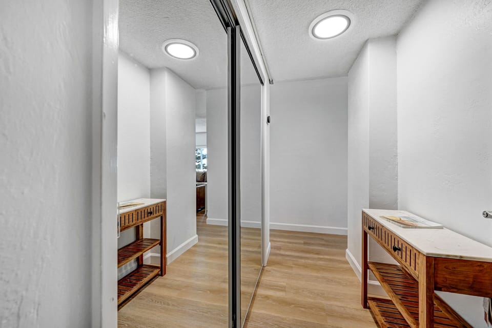 Entryway inside the unit