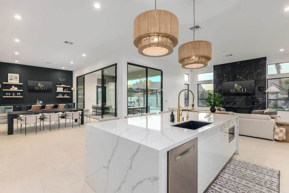 Crisp and Modern Gormet Chef's Kitchen