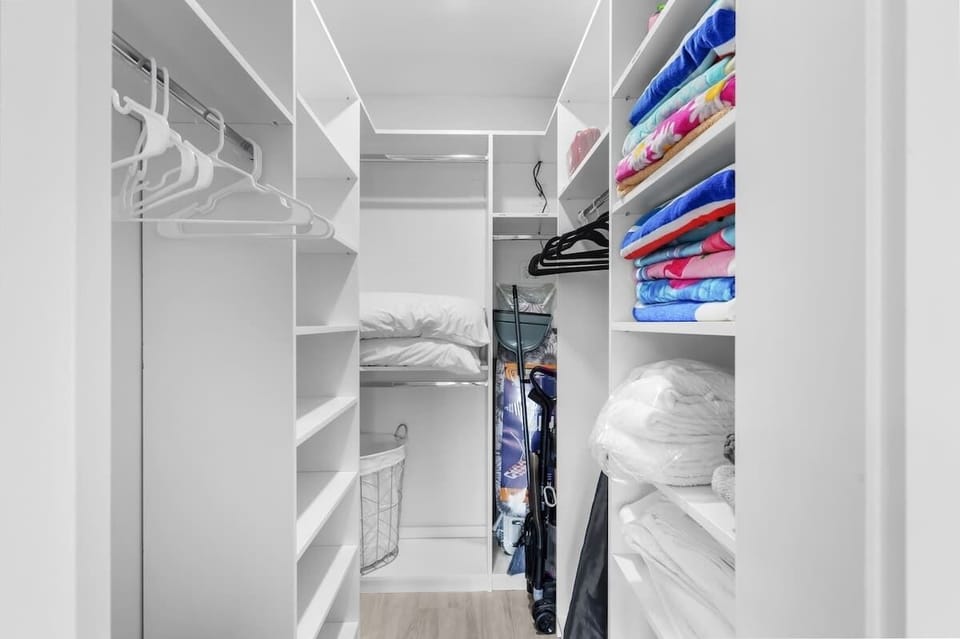 The Master Bedroom has a large walk-in closet