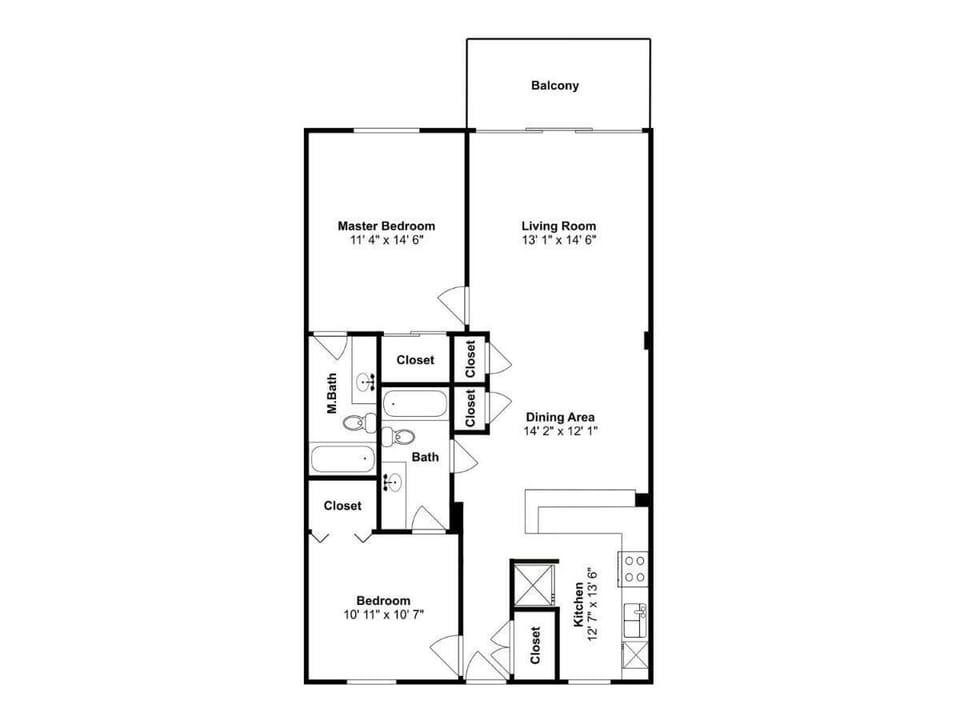 Sea Oats #205 Floorplan