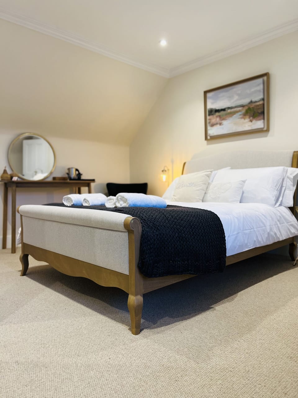 Luxury Double Room | Premium bedding, memory foam beds, desk, laptop workspace