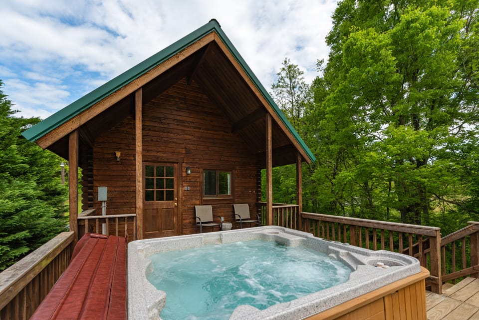 Hot tub waiting for you!