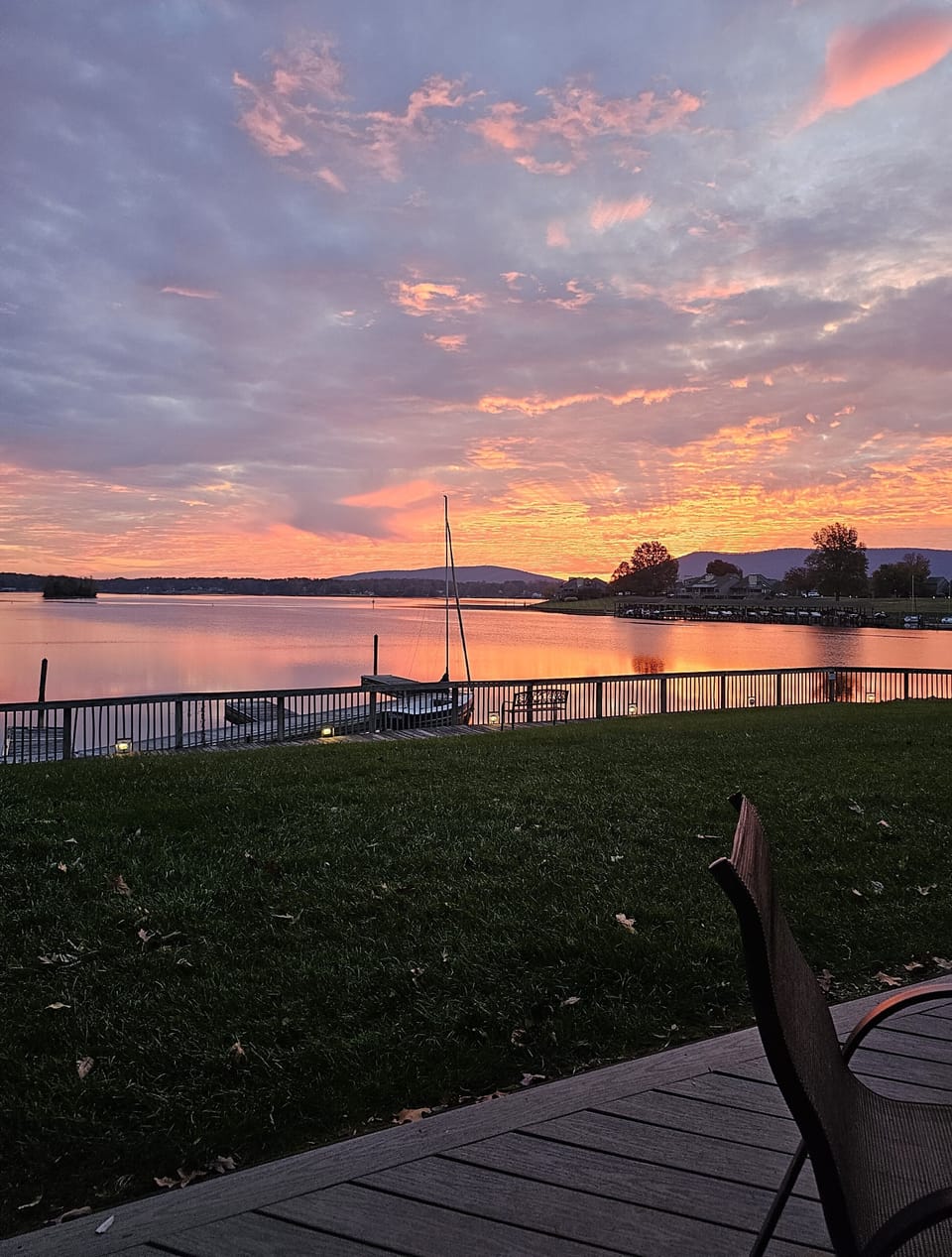 View of sunrise from the patio!!