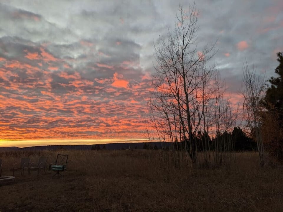 Sunset view from Backyard