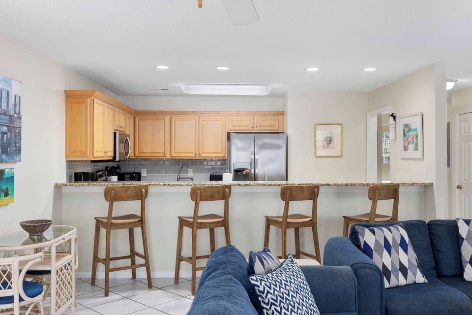 Kitchen Opens to Living