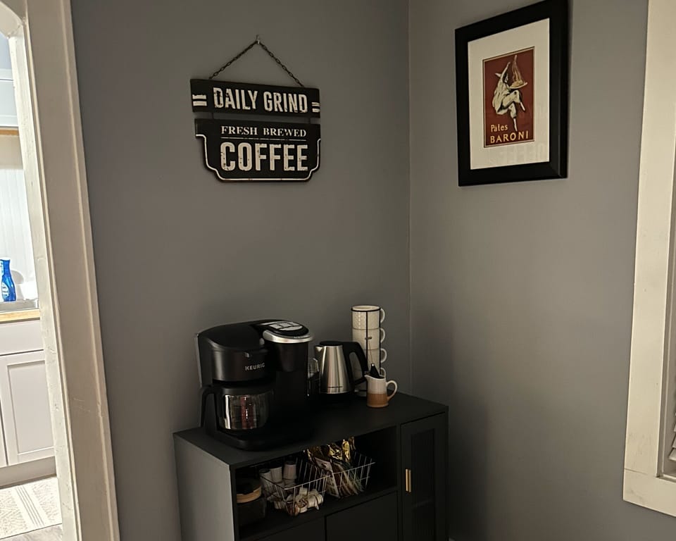 Dining room with hot beverage bar