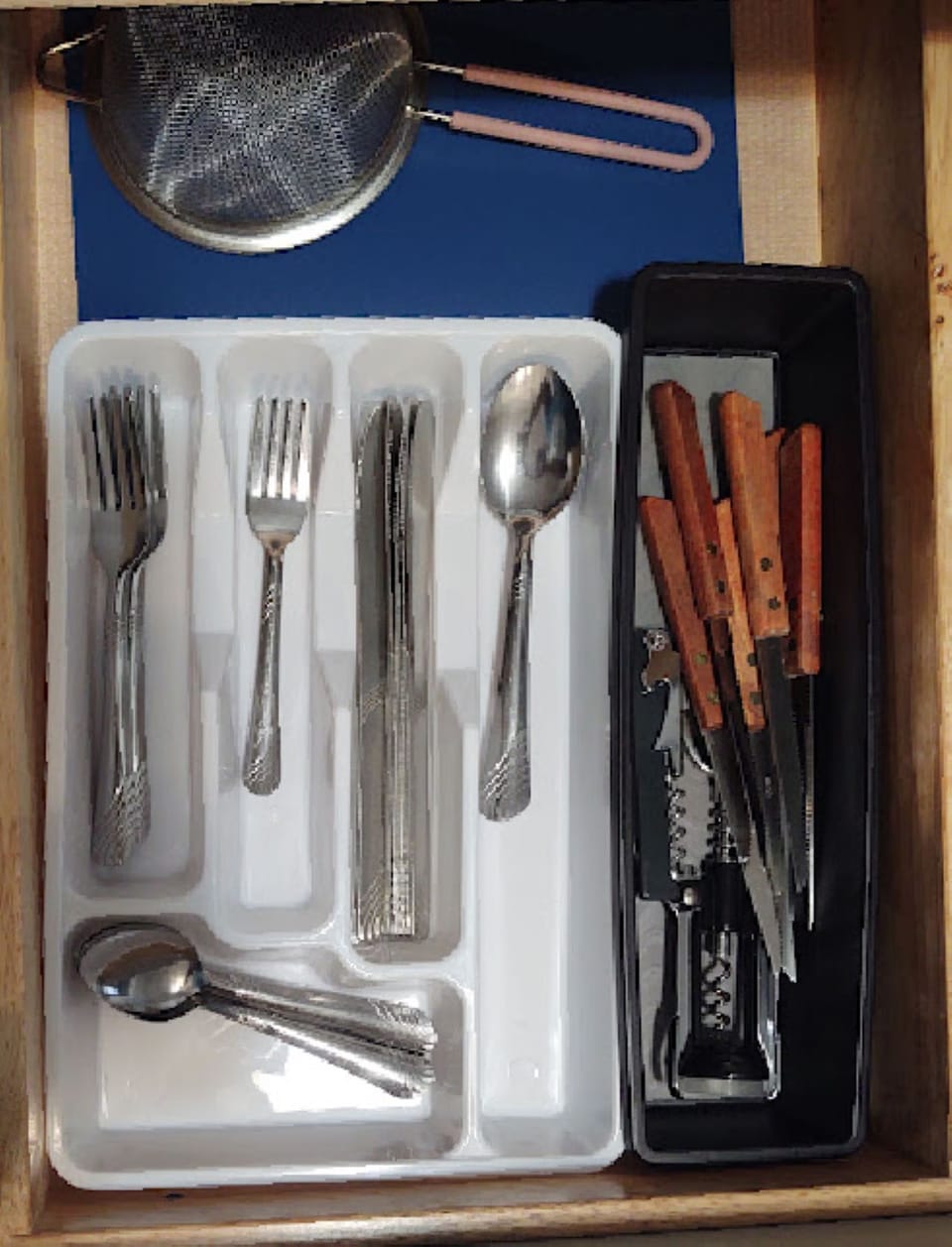Kitchen with eating utensils