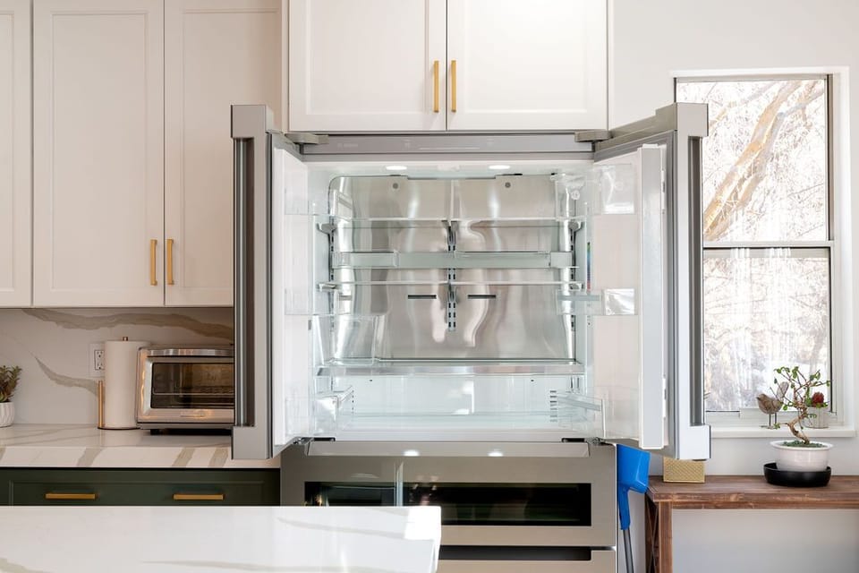 Brand new fridge! Fully stocked with ALL of your cooking needs. 