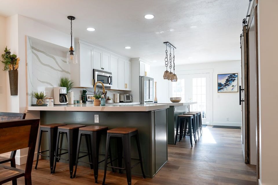 Renovated kitchen. Fully stocked with ALL of your cooking needs. 
