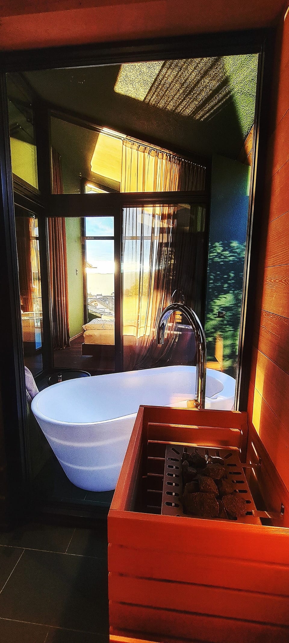 Private spa tub