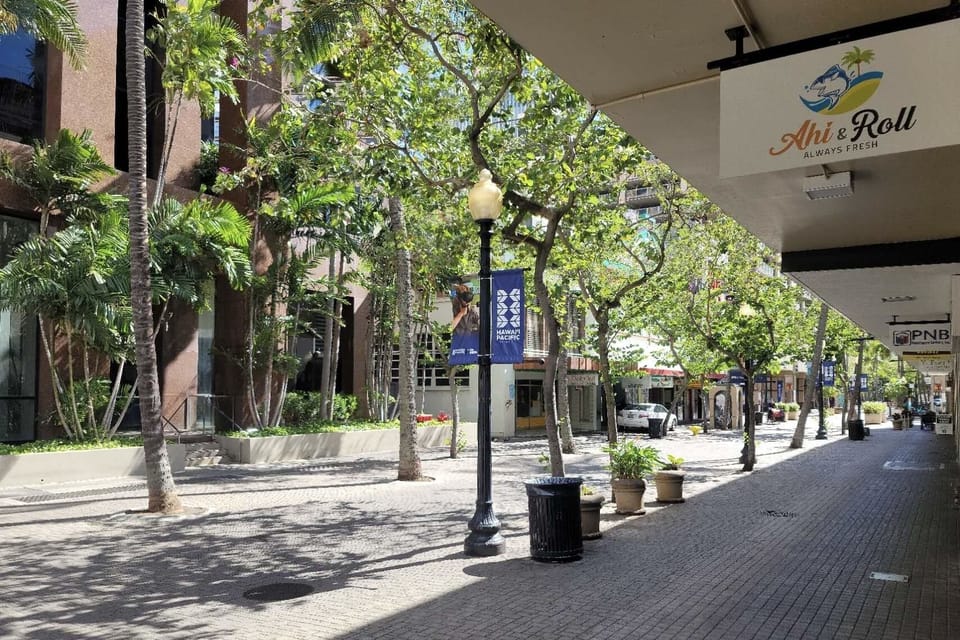 Neighborhood, a block away.