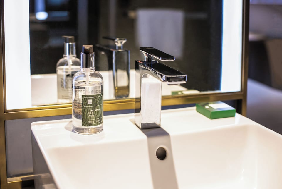 Hypo-allergenic bedding, free minibar, in-room safe