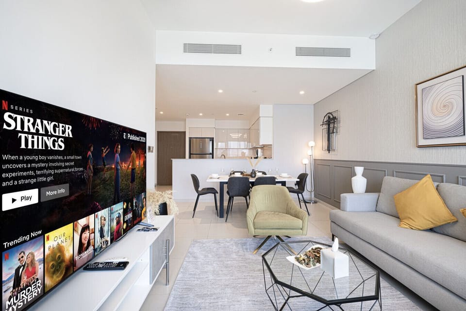 Modern Entertainment Amenities in the Living Area