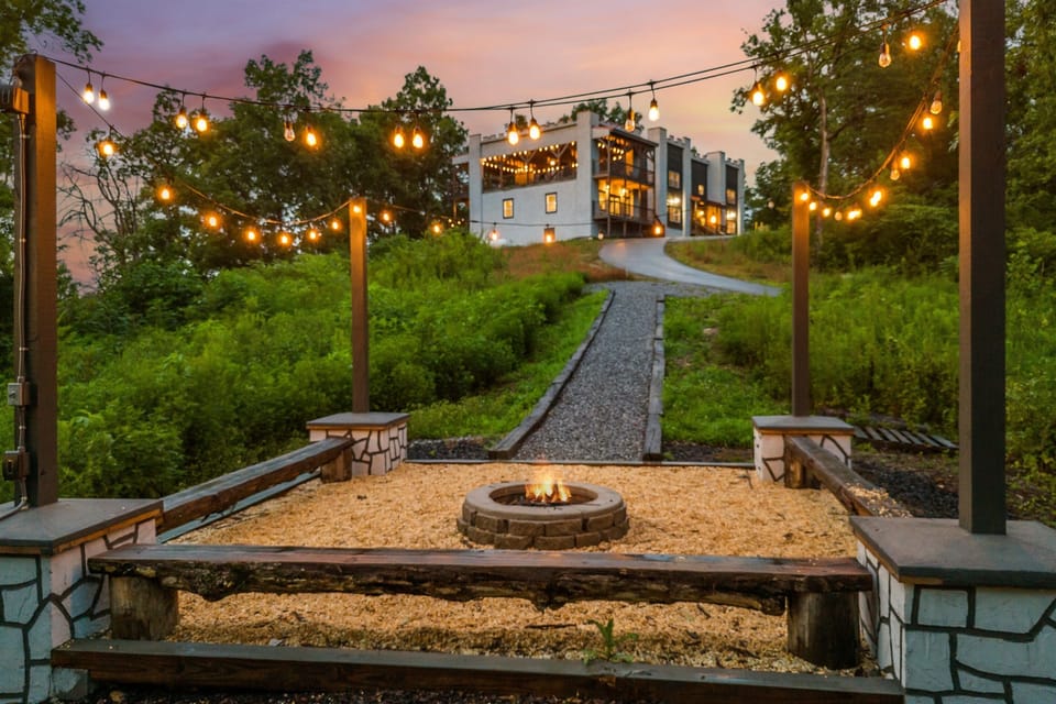 Firepit with seating for a perfect evening under the stars.