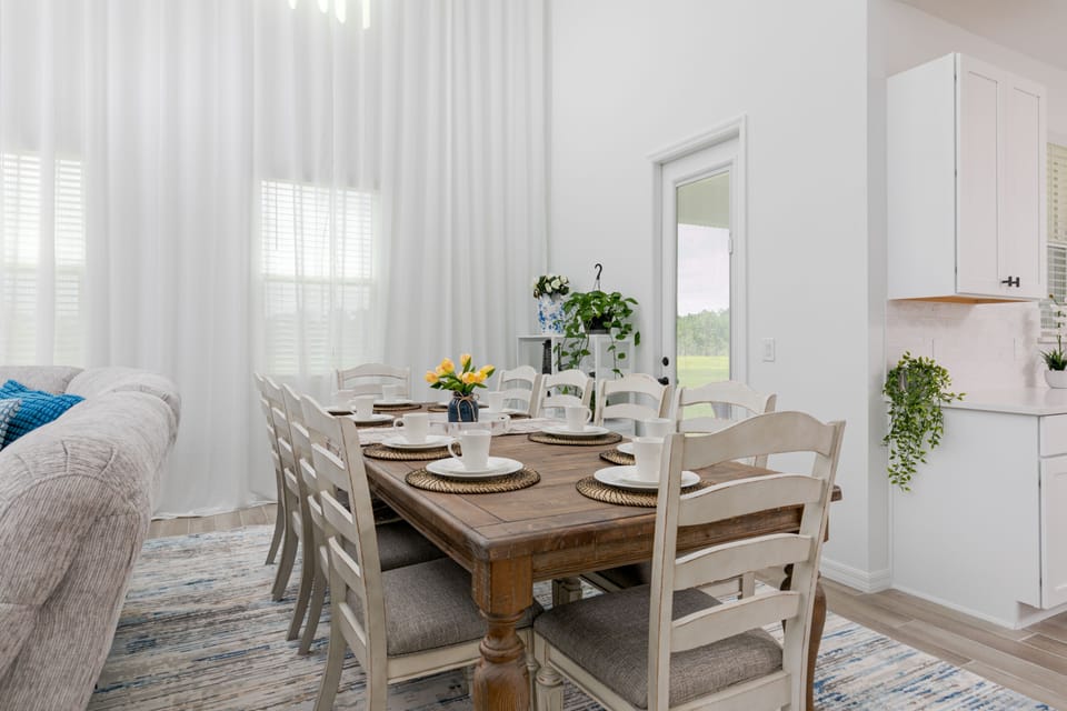 Ten-person dining table