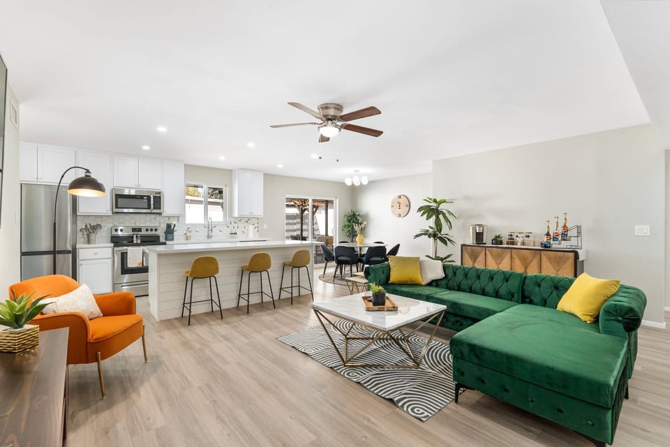 Vibrant Midcentury Great Room