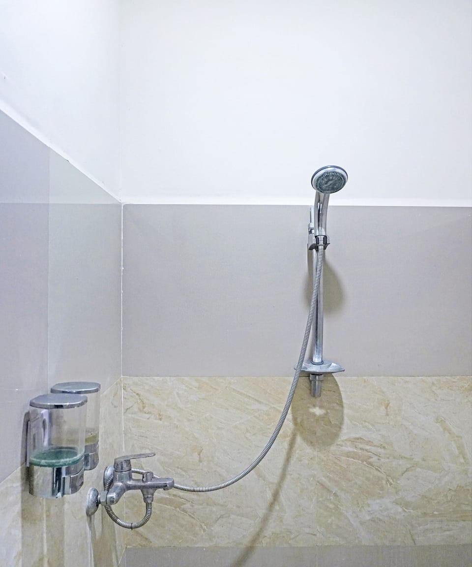 Shower, towels, soap