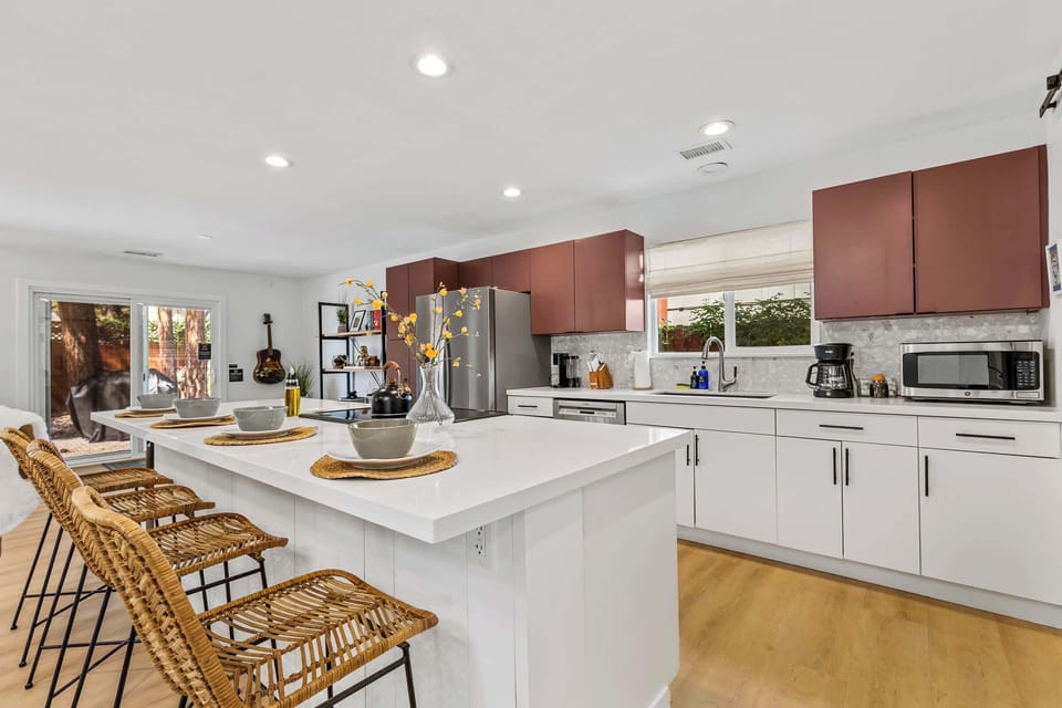 Enjoy cooking in our fully stocked kitchen!