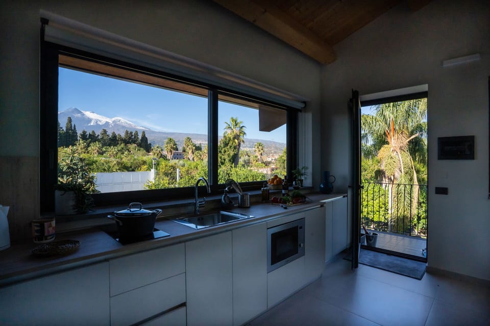 Superior Apartment, Mountain View | Private kitchen | Full-size fridge, microwave, stovetop, electric kettle