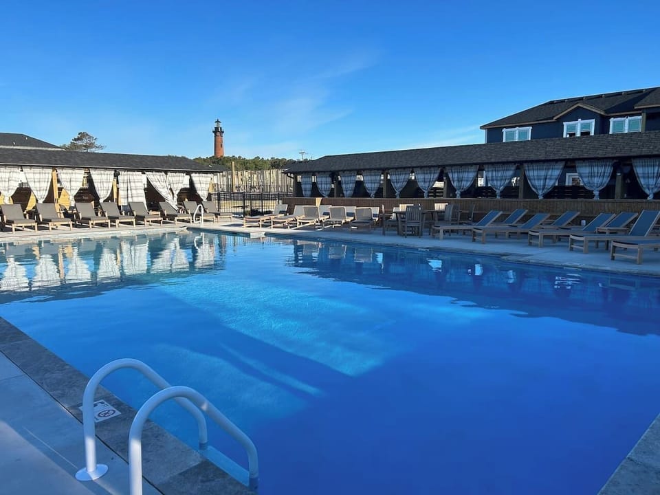 Resort-style heated pool just steps away.