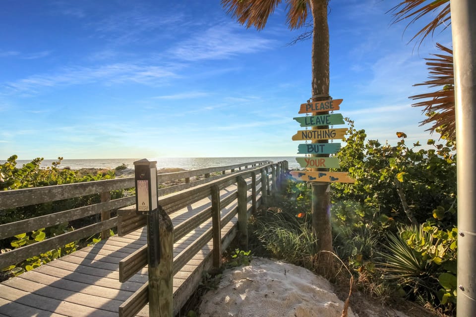 Beach Entrance @ Indian Rocks Beach