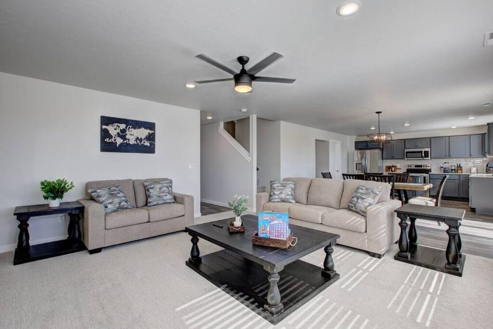 Radiant Living and kitchen