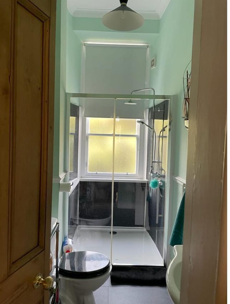 Bathroom 1 with walk-in shower