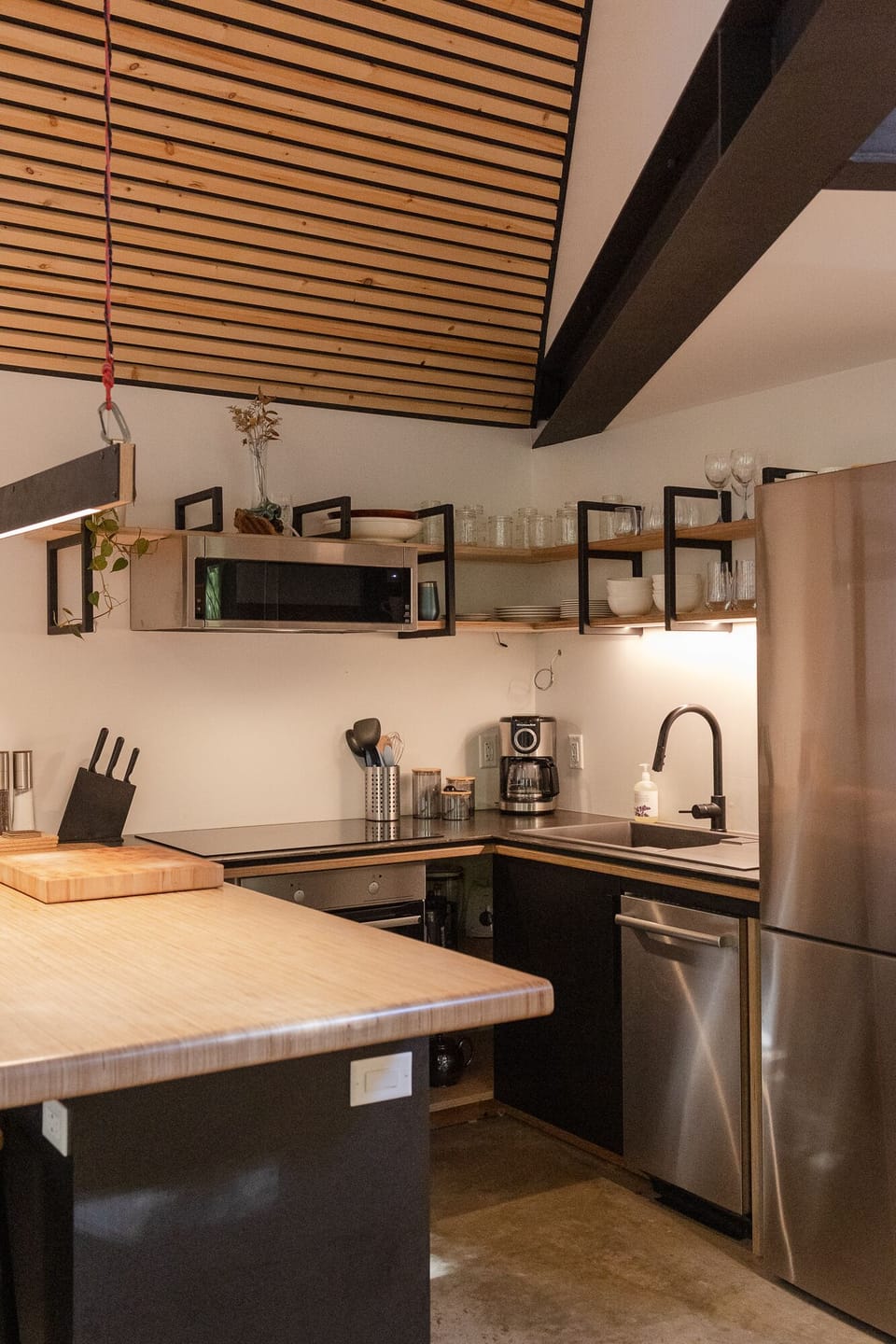Fully stocked kitchen