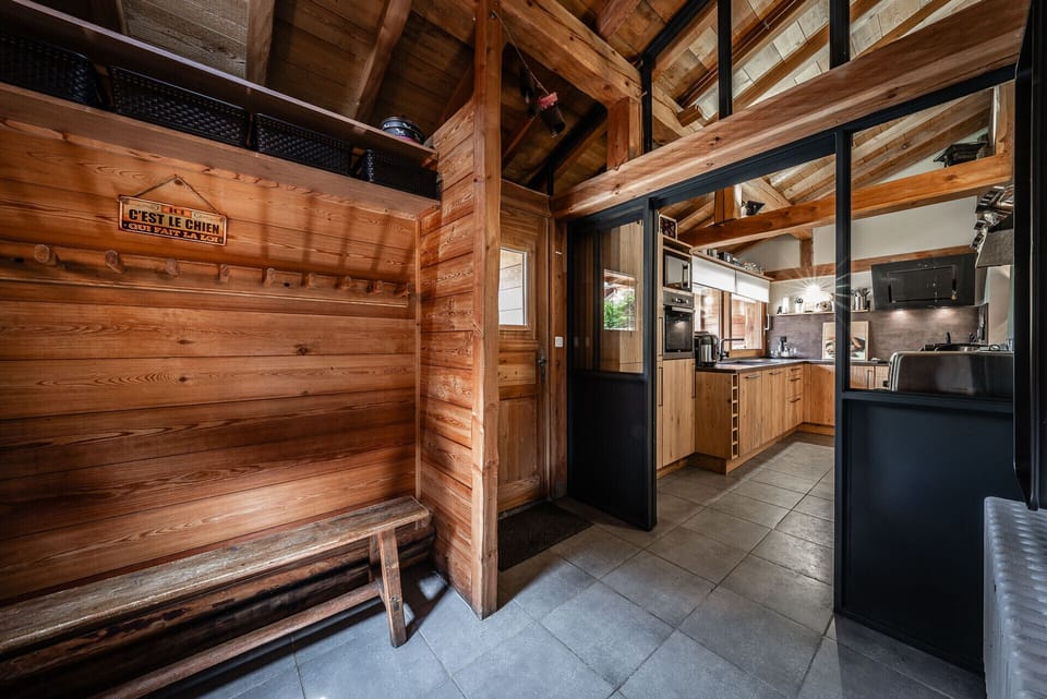 Entrance to the chalet