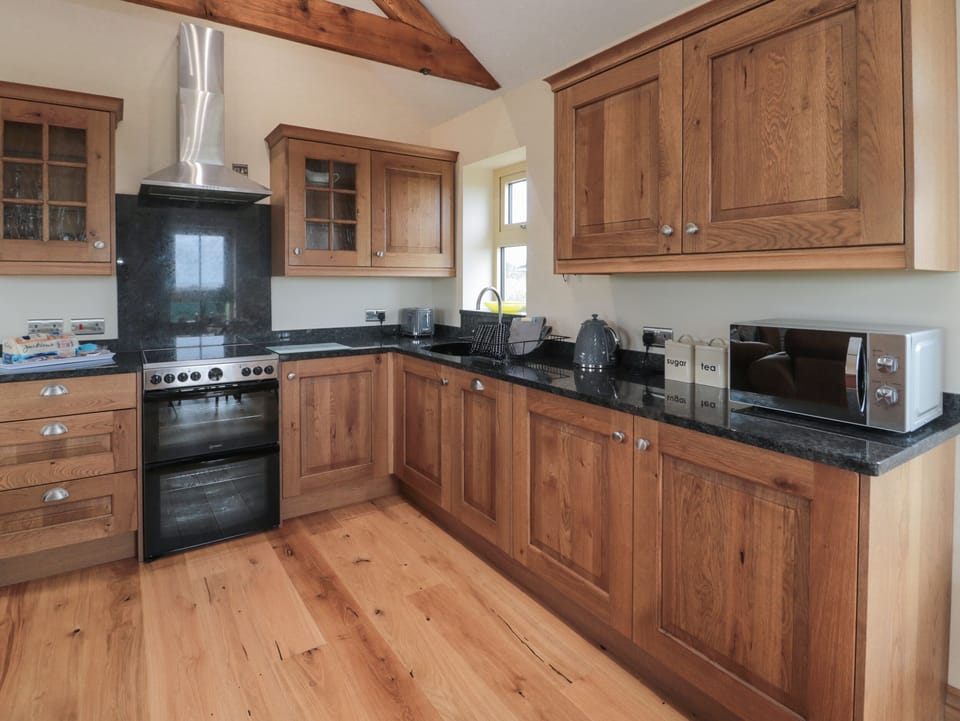 Fridge, dishwasher, electric kettle, toaster