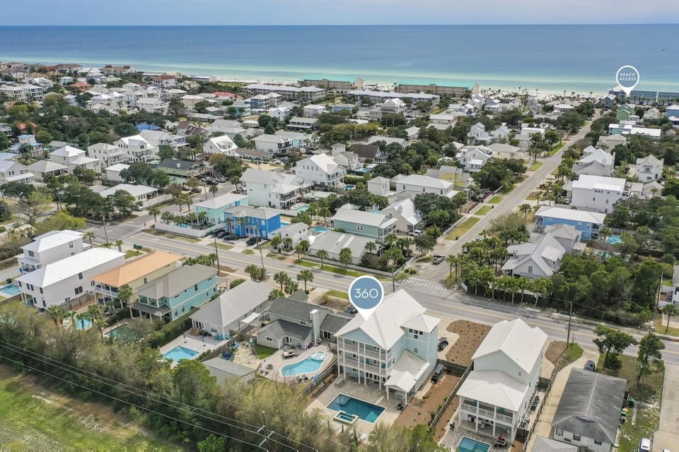  Five-minute walk direct path to public beach access, or a quick Golf Cart ride