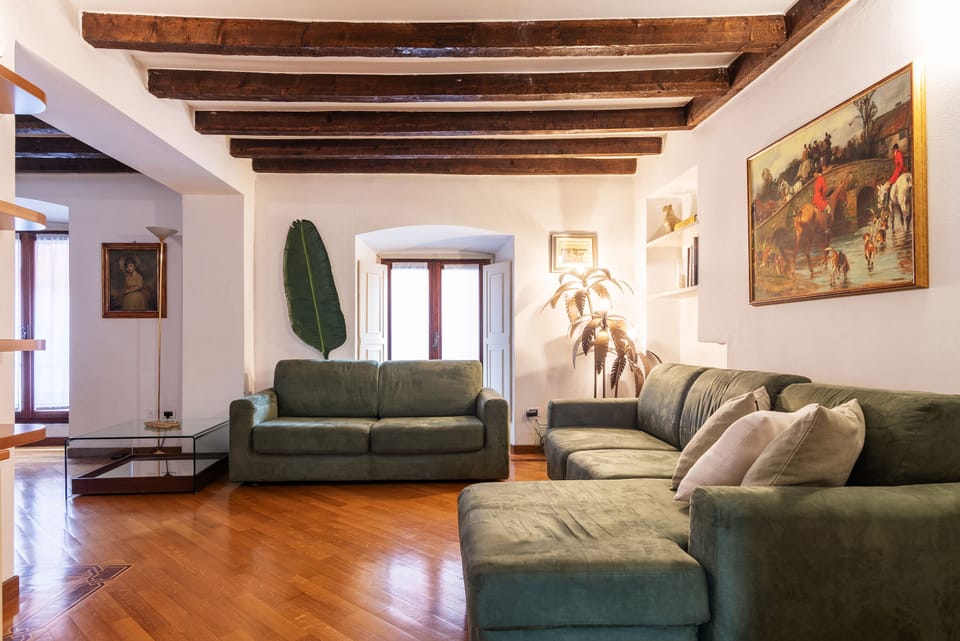 Apartment | Living area | 36-inch flat-screen TV with cable channels
