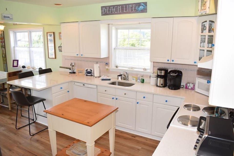 Fully Equipped Kitchen with everything needed to prepare meals.