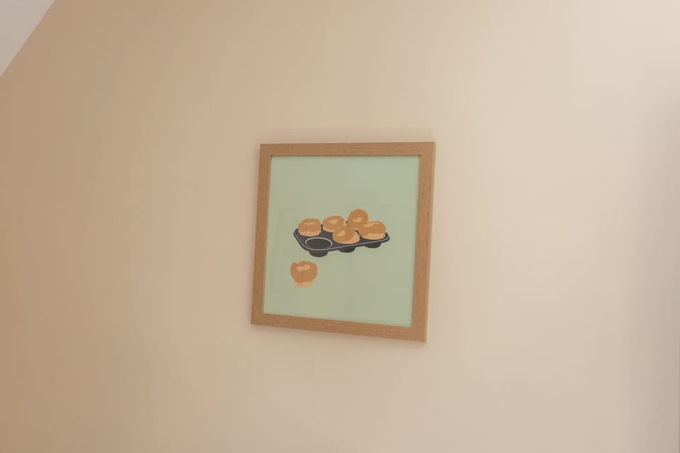 Individually decorated, individually furnished, desk, iron/ironing board