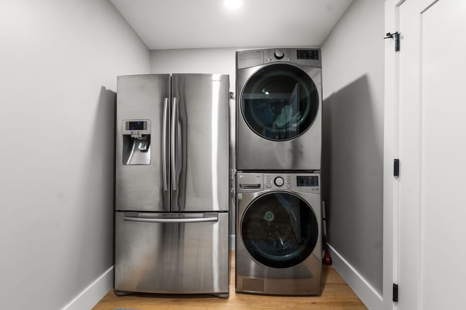 Additional refrigerator and laundry room 