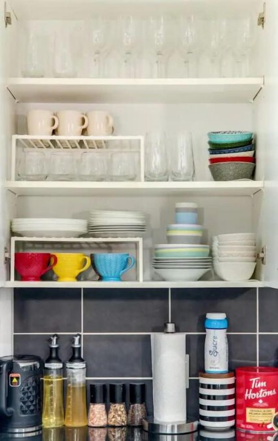Fully stocked kitchen