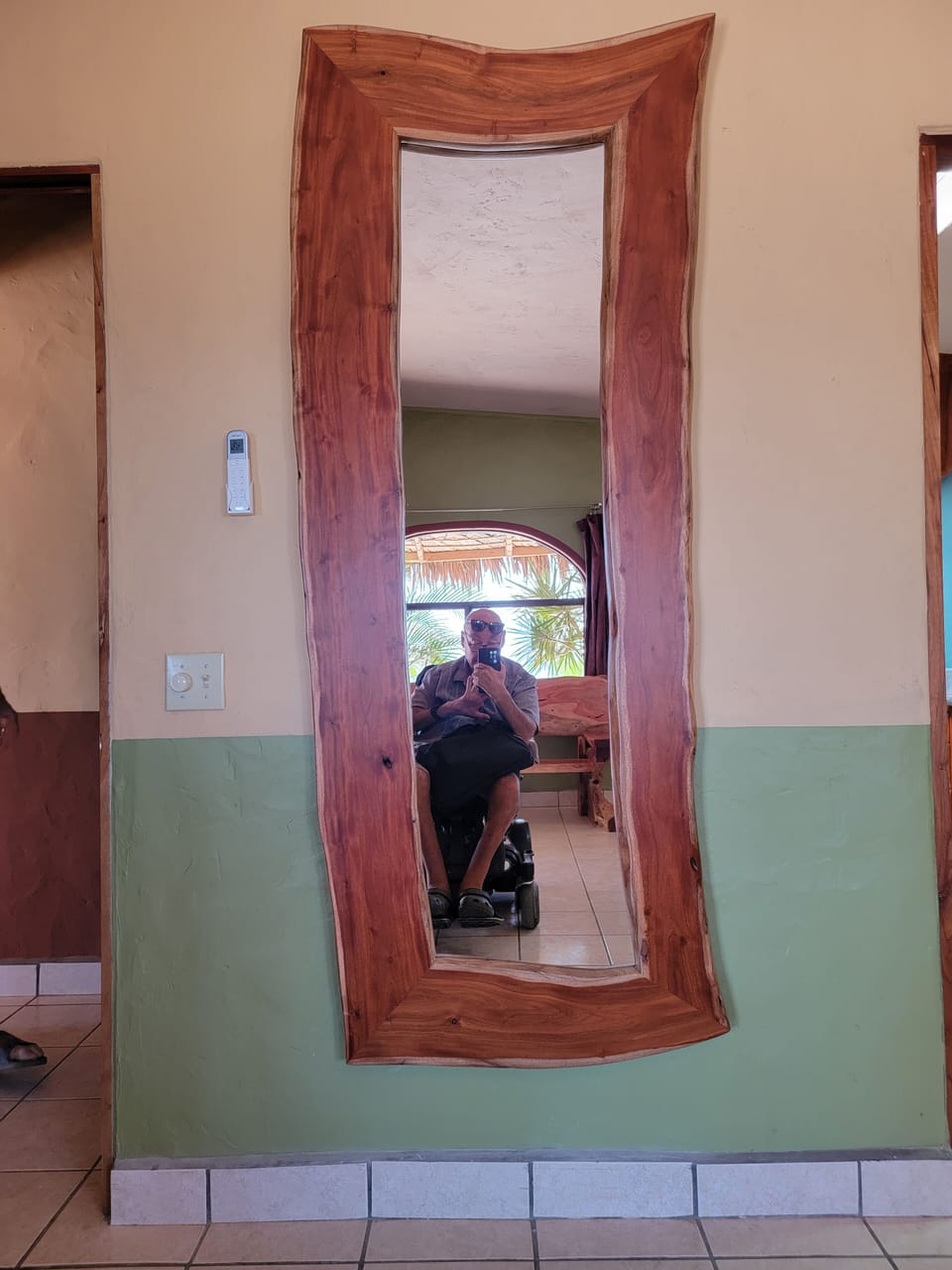 New full-length mirror in master.