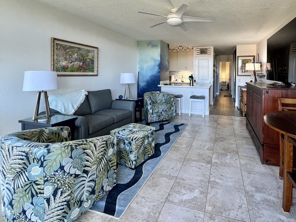 Comfortable and inviting space for relaxing.