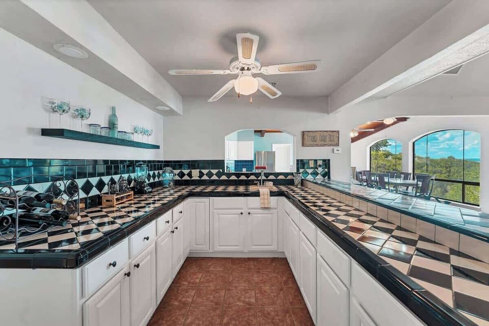 Situated in this vacation rental, the bar area is the ideal spot for unwinding and having fun.