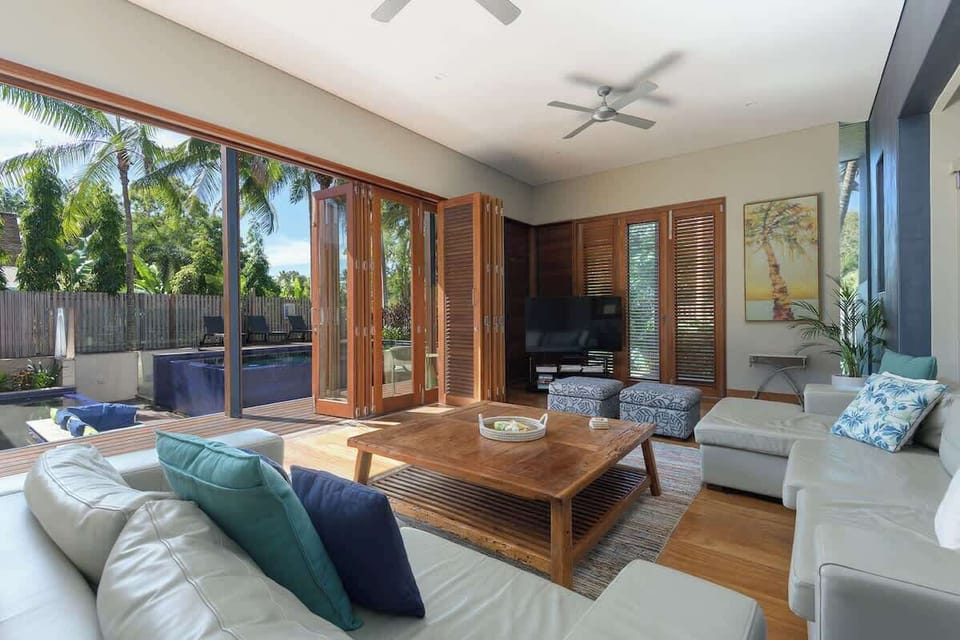 Airy, light-filled living with effortless access to your private pool