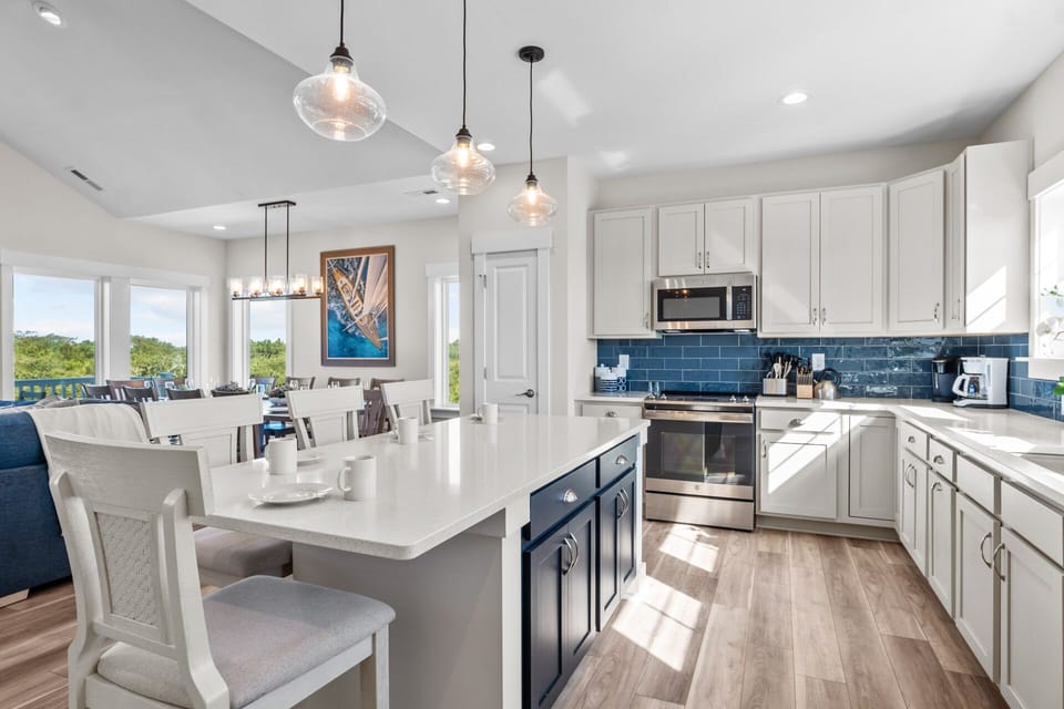 Surf or Sound Realty - 1161 - Blue Dolphin - Kitchen-3