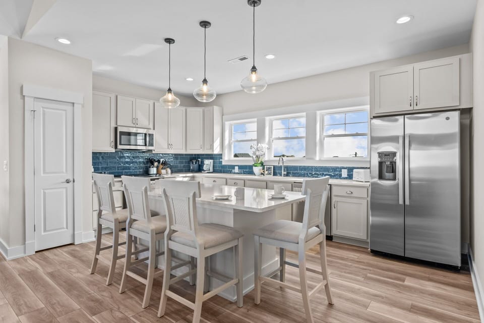 Surf or Sound Realty - 1161 - Blue Dolphin - Kitchen-1