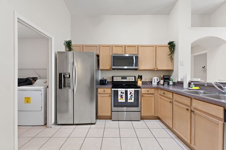 Modernized and well-equipped kitchen