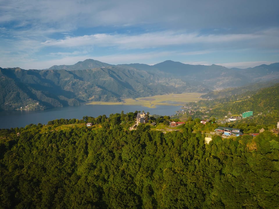 The Villa sits on a ridge of Methlang
