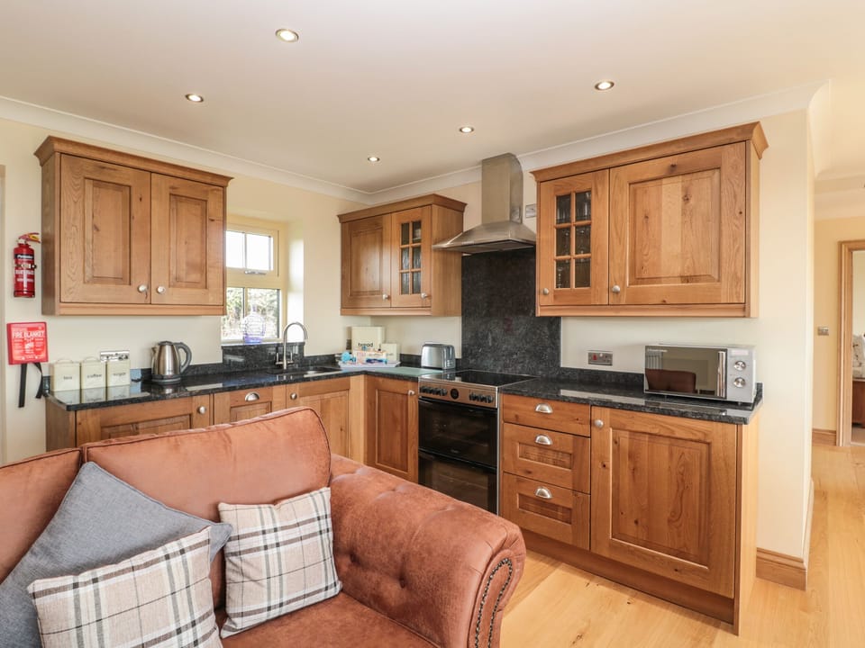 Fridge, dishwasher, electric kettle, toaster