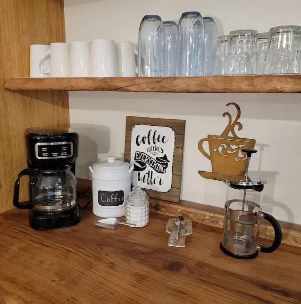 Enjoy a cup of coffee or tea on us! 