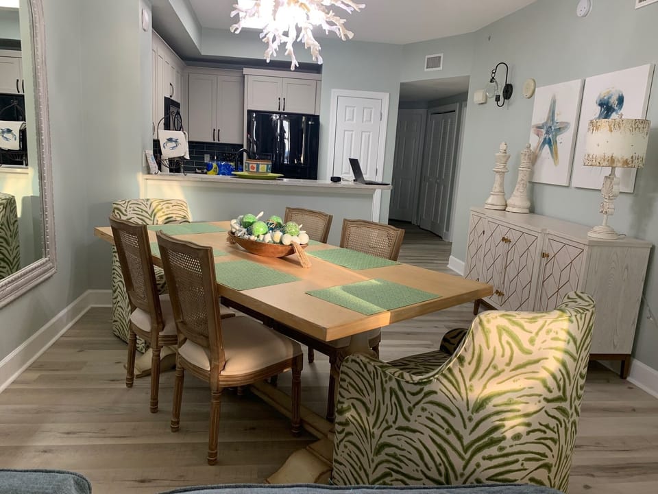 Dining Room with beautiful chairs
