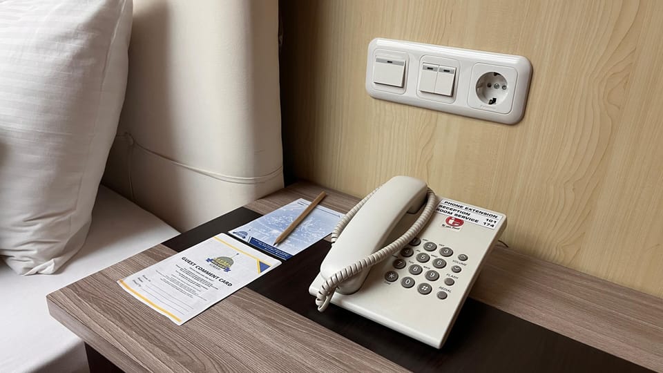 Premium bedding, minibar, desk, laptop workspace
