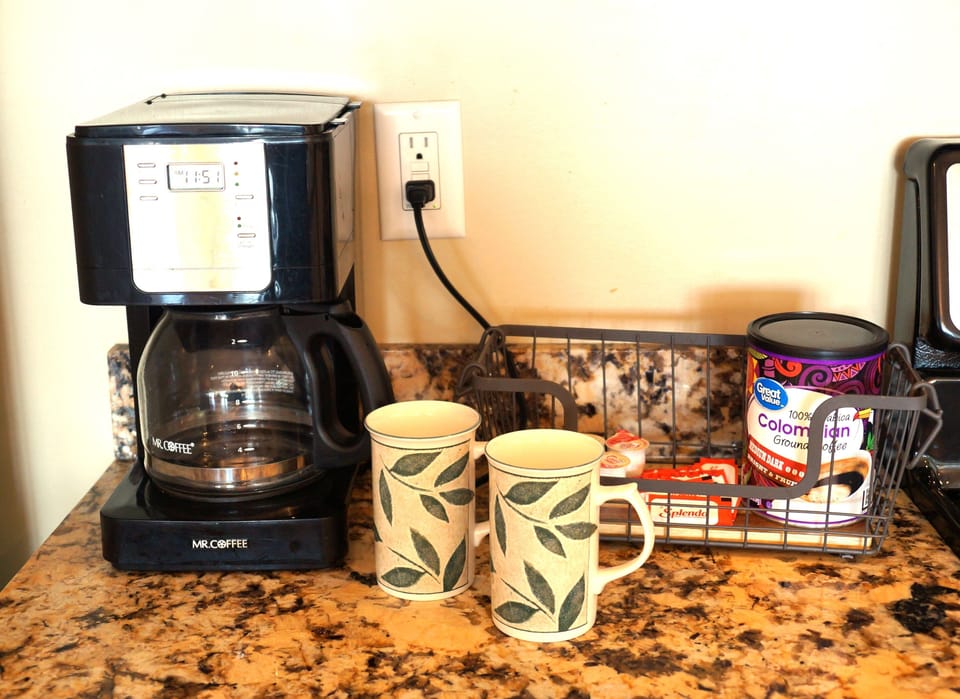 Started Coffee included with creamers and sugar
